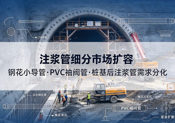 铜陵注浆管细分市场扩容，隧道钢花小导管、PVC 袖阀管、桩基后注浆管需求分化